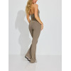 Women's wholesale flared leggings squat proof buttery soft bell bottomed yoga pants