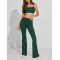 Women's wholesale flared leggings squat proof buttery soft bell bottomed yoga pants