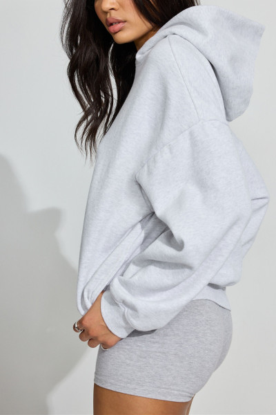 Women's heavy weight cotton fleece hoodies relaxed fit versatile sweatshirts with hood
