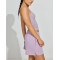 Women's high rise french terry cotton shorts with pockets side split lounge shorts