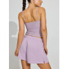 Women's high rise french terry cotton shorts with pockets side split lounge shorts