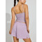 Women's high rise french terry cotton shorts with pockets side split lounge shorts
