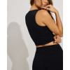 Women's new arrival half zipper sleeveless crop top lightweight full coverage workout tank