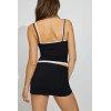 Women's active mini skirts with piping mid rise stretchy skorts with built in shorts