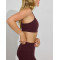 Women's new arrival triangle bra with adjustable straps lightweight back cross yoga bralette