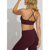 Women's new arrival triangle bra with adjustable straps lightweight back cross yoga bralette