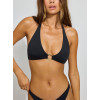 Ring halter swimwear top for women high quality padded bikini tops