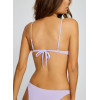 Triangle bikini top with adjustable straps classic self tie back bra with removable padding