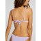 Triangle bikini top with adjustable straps classic self tie back bra with removable padding