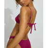 Triangle bikini top with adjustable straps classic self tie back bra with removable padding