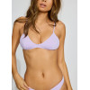 Triangle bikini top with adjustable straps classic self tie back bra with removable padding
