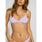 Triangle bikini top with adjustable straps classic self tie back bra with removable padding