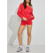 Women's long sleeve off shoulder terry sweatshirts loose fit pullovers