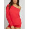 Women's long sleeve off shoulder terry sweatshirts loose fit pullovers