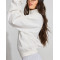 Cotton fleece half zip sweatshirts cozy fit stand collar pullovers