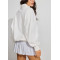 Cotton fleece half zip sweatshirts cozy fit stand collar pullovers