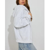 Women's cotton fleece oversized full zip up hoodies relaxed fit heavy weight hooded jackets