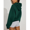Women's cotton fleece oversized full zip up hoodies relaxed fit heavy weight hooded jackets