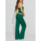 Women's low rise french terry wide leg sweatpants with adjustable waist