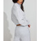 Women's half zipper cotton fleece crop sweatshirts stand collar pullovers