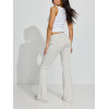 Women's low rise athleisure flare joggers cotton fleece fitted sweatpants