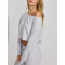 Women's new style off shoulder waffle t shirts long sleeve relaxed fit crop top