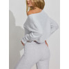 Women's new style off shoulder waffle t shirts long sleeve relaxed fit crop top