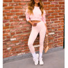 Women's long sleeve crew neck cropped sweatshirts cozy fit drop shoulder pullovers