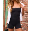 Studio to street strapless fitness jumpsuits one piece ultra soft short sports rompers