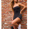 Studio to street strapless fitness jumpsuits one piece ultra soft short sports rompers