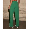 Women's mid rise wide leg pants with side stripes
