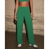 Women's mid rise wide leg pants with side stripes