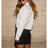 Long sleeve half zip cotton fleece sweatshirts regular fit drop shoulder pullovers