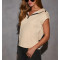 Short sleeve hooded cotton sweatshirts with kangaroo pockets half zipper pullover