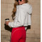 Cotton Fleece Full Zipper Cropped Hoodie relaxed fit jackets with adjustable hood