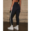 Women's high waisted no front seam yoga leggings with curved back