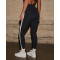 Women's high waisted no front seam yoga leggings with curved back