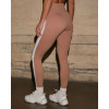 Women's high waisted no front seam yoga leggings with curved back
