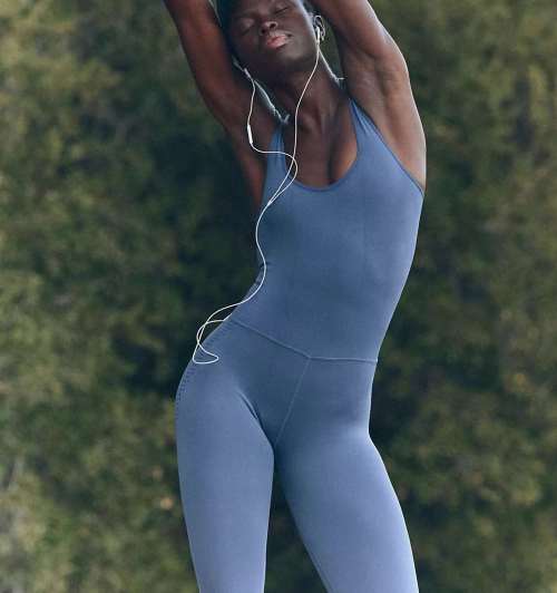 Custom Women's Wide Strap Scoop Neck Yoga Jumpsuits - OEM Tailored Activewear for High-Performance Yoga and Stylish Everyday Wear