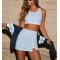 High waist piped tennis skirts with built in shorts flattering moisture wicking golf skorts