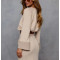 Crew neck cotton fleece cropped hoodies cozy fit pullovers