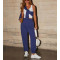 Elastic waist cotton joggers for women with side pockets comfortable soft touch sweatpants