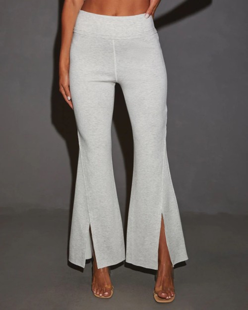 Women's high waisted cotton flared pants luxury loungewear sweatpants
