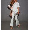 Women's high waisted cotton flared pants luxury loungewear sweatpants