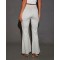 Women's high waisted cotton flared pants luxury loungewear sweatpants