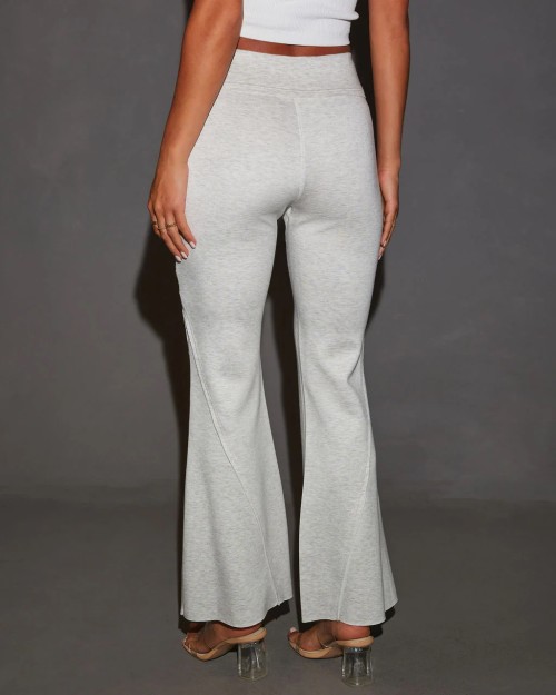 Women's high waisted cotton flared pants luxury loungewear sweatpants