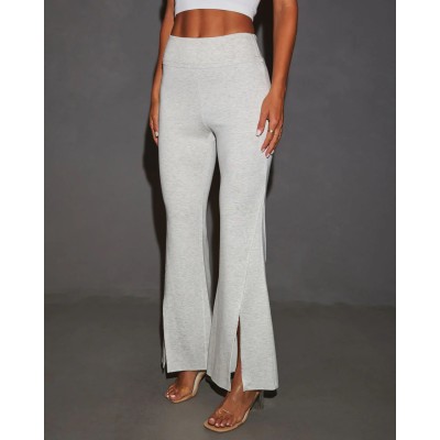 Women's high waisted cotton flared pants luxury loungewear sweatpants