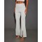 Women's high waisted cotton flared pants luxury loungewear sweatpants