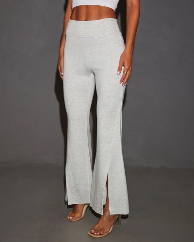 Women's high waisted cotton flared pants luxury loungewear sweatpants