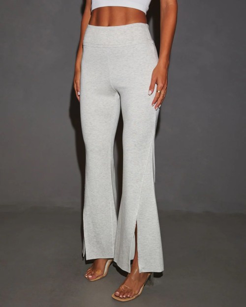 Women's high waisted cotton flared pants luxury loungewear sweatpants